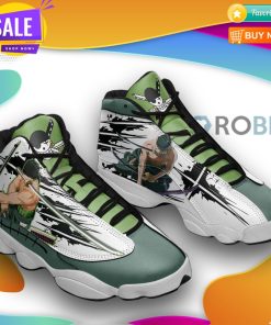Roronoa zoro  jd 13 sneakers, one piece custom shoes
