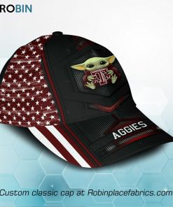 Baby Yoda Hug Texas A&m Aggies Full Printed Cap, Hat Baby Yoda Hug Texas A&m Aggies Full Printed Cap, Hat