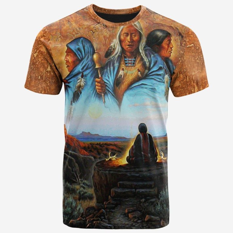 The Native American, Founders Of The Land 3D All Over Print T-Shirt
