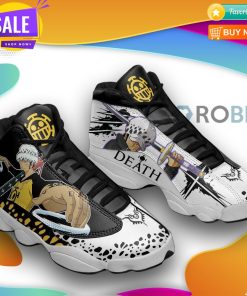Trafalgar law  jd 13 sneakers, one piece custom shoes