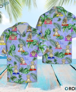 Turtle Yoga Hawaiian Shirt, Button-up T-shirt