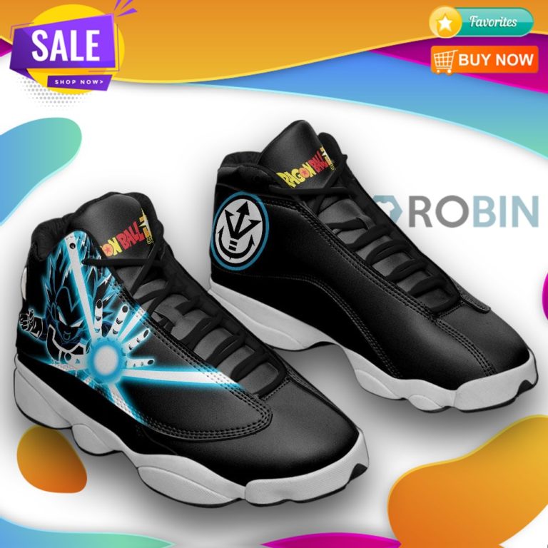 Vegeta blue  jd 13 sneakers, dragon ball super custom shoes