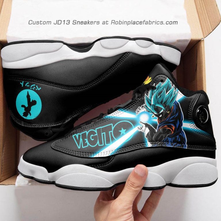 Vegito  jd 13 sneakers, dragon ball super custom shoes