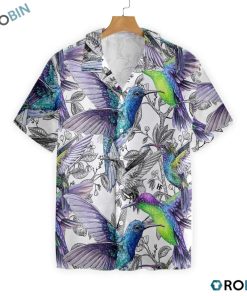 Vintage Hummingbirds Hawaiian Shirt, Button-up T-shirt