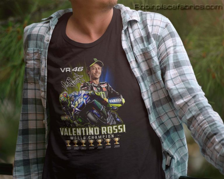 Vr46 Valentino Rossi Signature World Champion T Shirt
