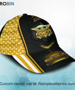Baby Yoda Hug West Virginia Mountaineers All Over Print Classic Cap Baby Yoda Hug West Virginia Mountaineers All Over Print Classic Cap