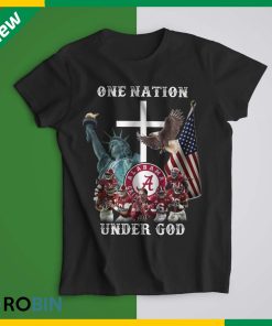 Alabama Crimson Tide One nation under God t-shirt
