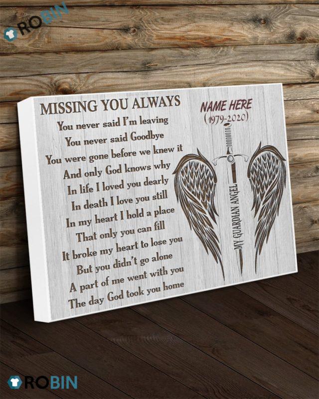 Personalized – Missing You Always Poster and Canvas