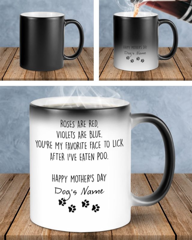 Gift for Dog parents, Mother’s day gift color changing mugs