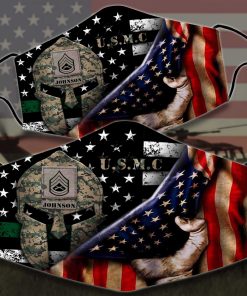 Personalized US Marine Corps Spatan PM2.5 filter Face Mask