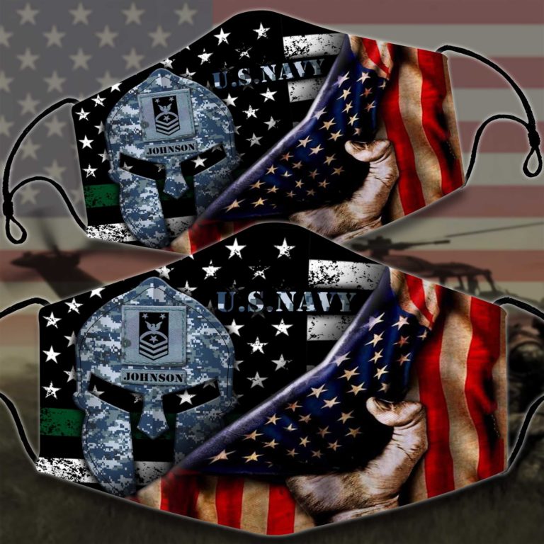 Customized US Navy Spatan PM2.5 Filter Face Mask