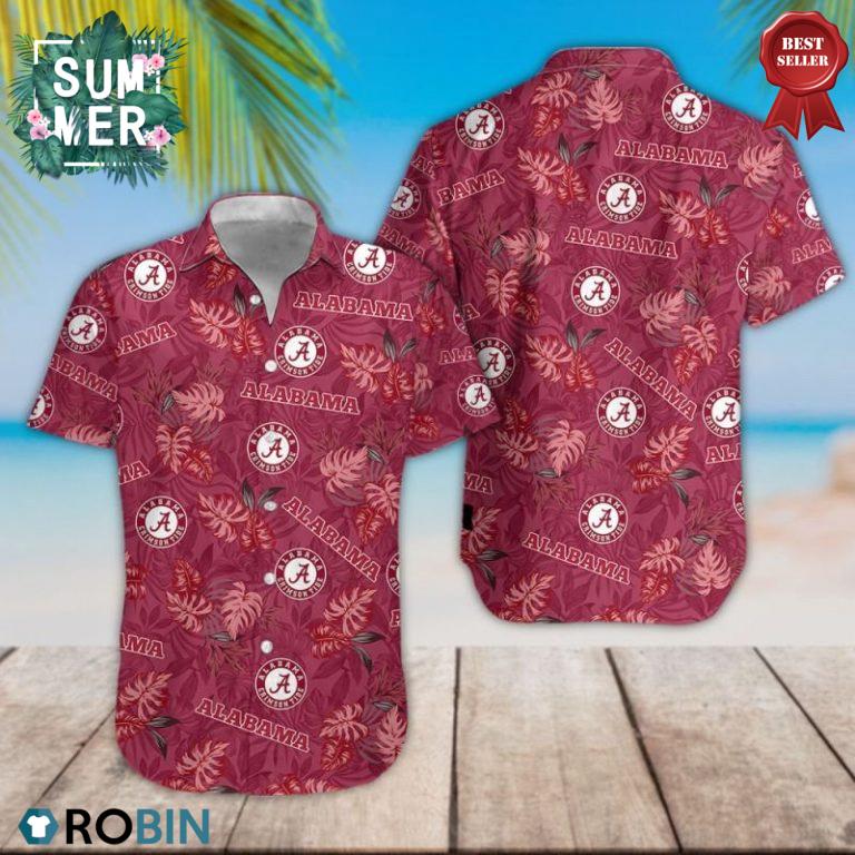 Alabama Crimson Tide Aloha Shirt, Hawaiian Shirt