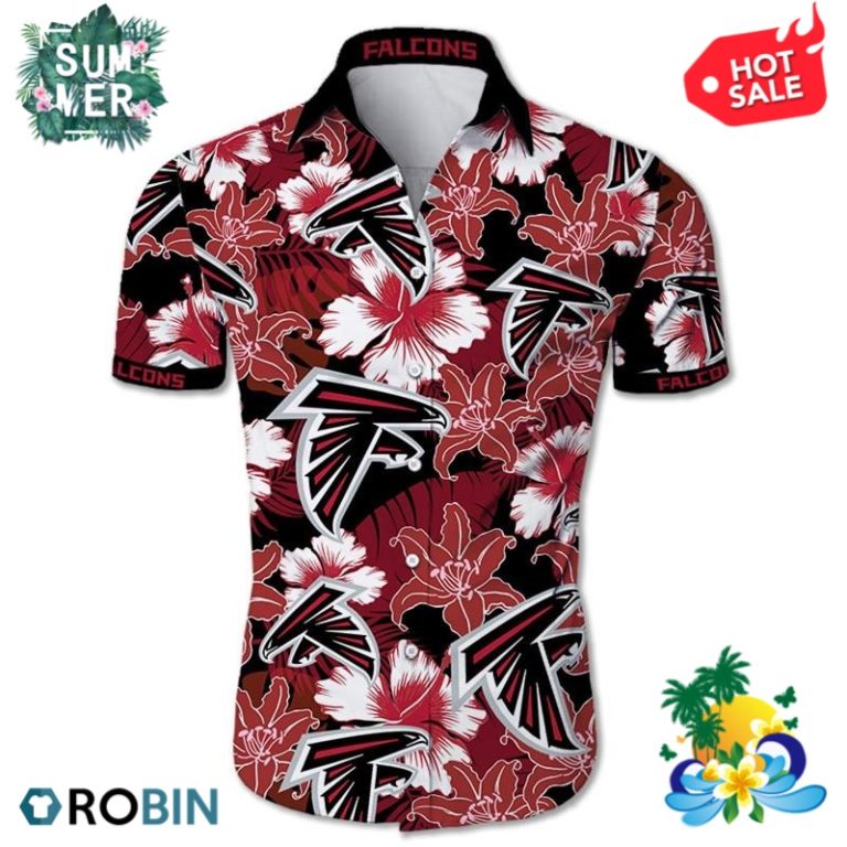 Atlanta Falcons Tropical Flower Hawaiian Shirt