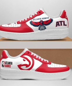 Atlanta Hawks Basketball Team Nike Air Force 1 Shoes