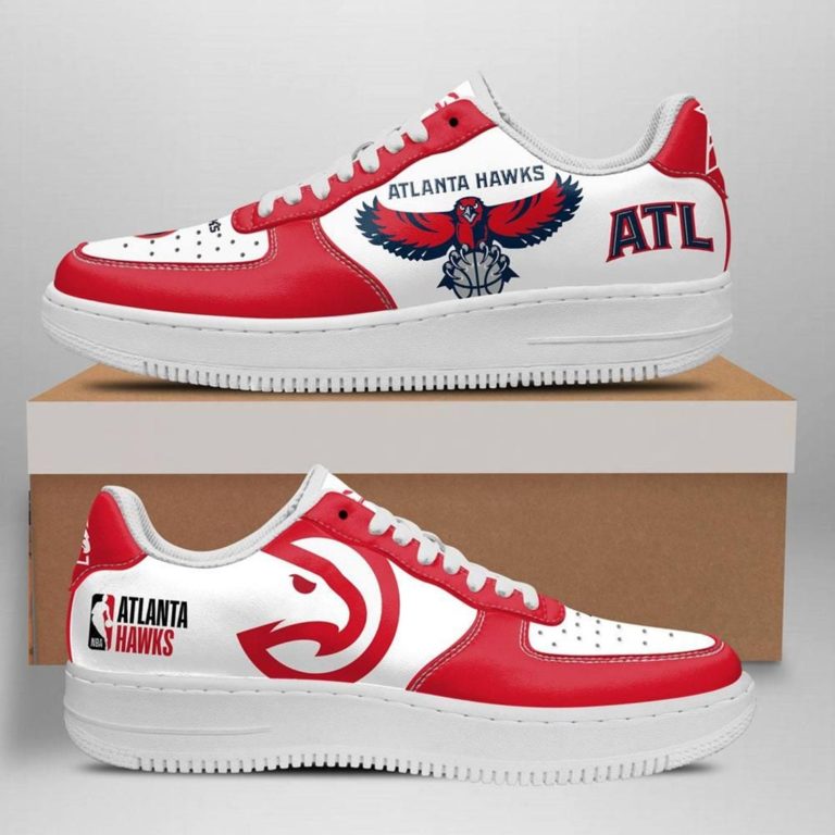 Atlanta Hawks Basketball Team Nike Air Force 1 Shoes