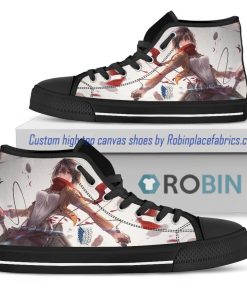 Attack On Titan Mikasa High Top Shoes Attack On Titan Mikasa High Top Shoes