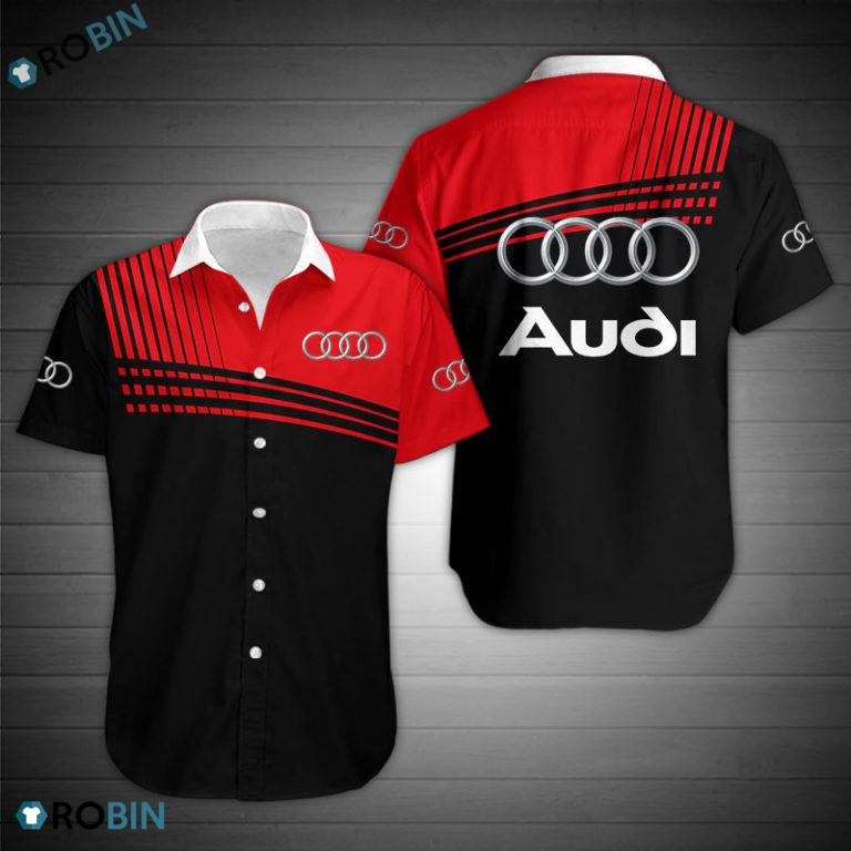 Audi Aloha Shirt, Button Up T Shirt