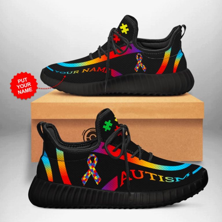 Personalized Autism Awareness Yeezy Sneakers