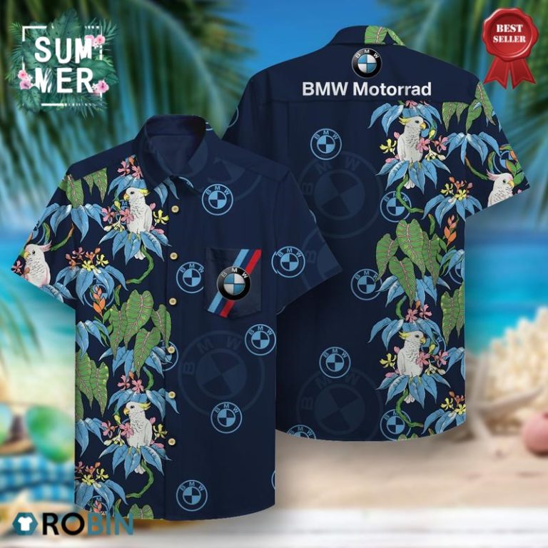 Bmw Motorrad Aloha Pattern Hawaiian Shirt
