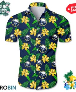 Buffalo Sabres Tropical Flower Hawaiian Shirt