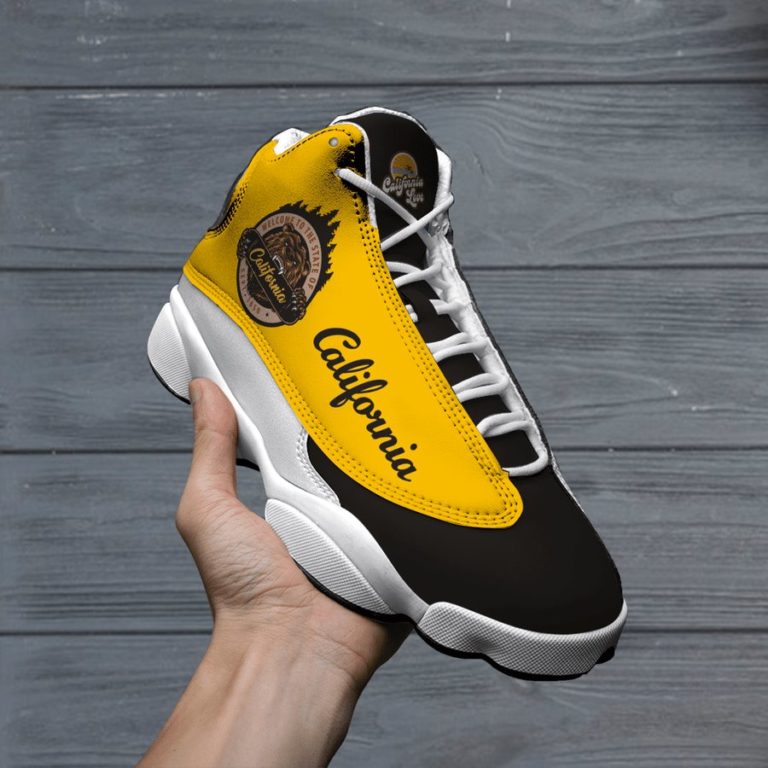 Custom California State Jordan 13 Sneakers