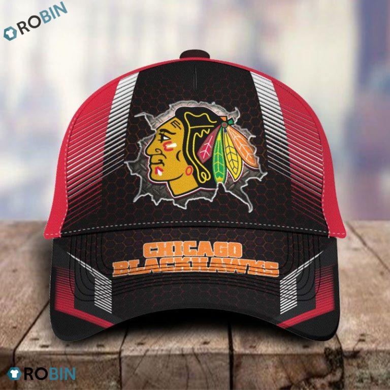 NHL Chicago Blackhawks All Over Print Caps