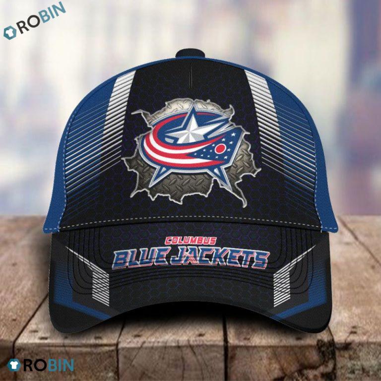 Columbus Blue Jackets Hockey All Over Print Caps