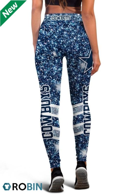 Dallas Cowboys Football 3d Printed High Waisted Leggings