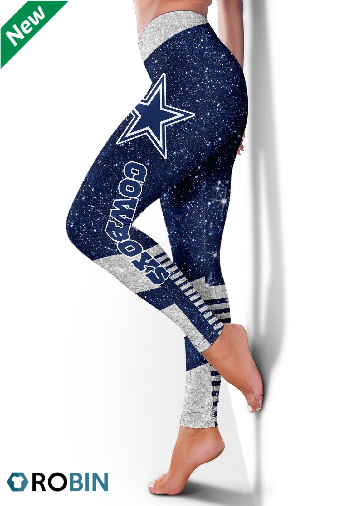 Dallas Cowboys Women's High Waisted Leggings - RobinPlaceFabrics
