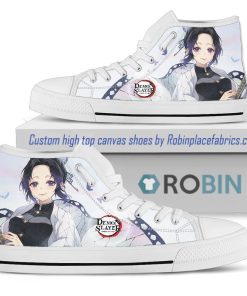 Demon Slayer Kochou Shinobu Anime High Top Shoes Demon Slayer Kochou Shinobu Anime High Top Shoes