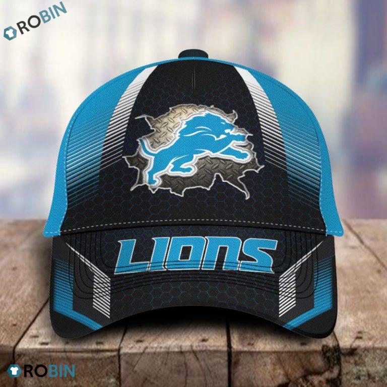 NFL Detroit Lions Football 3d Print Caps