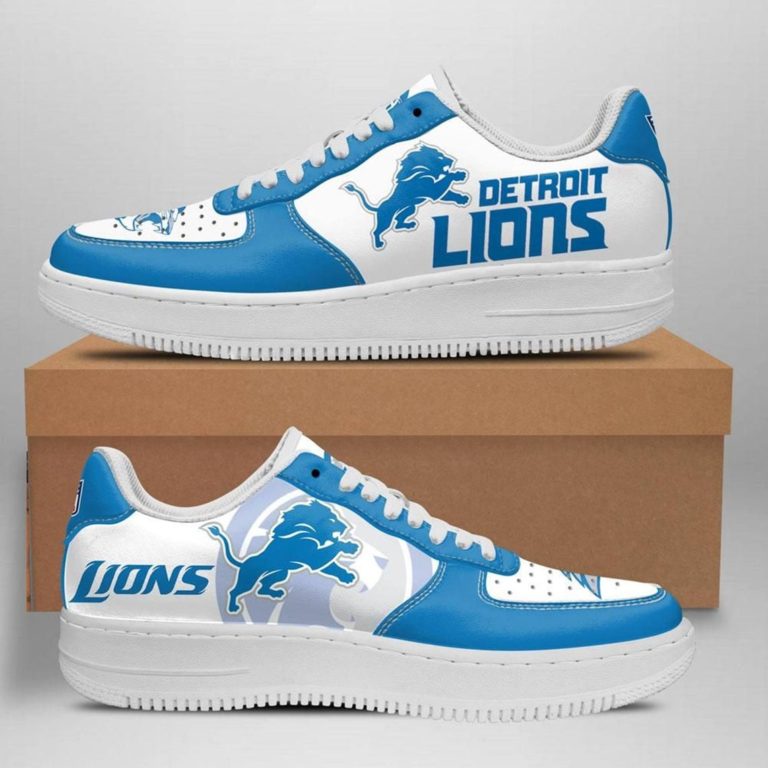 Detroit Lions Football Nike Air Force 1 Shoes
