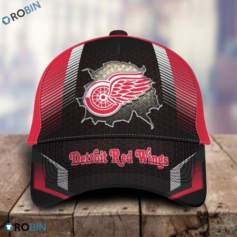 NHL Detroit Red Wings All Over Print Caps