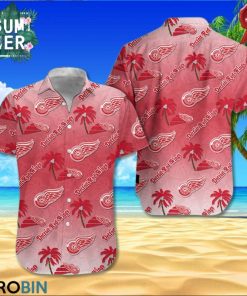 Detroit Red Wings Team AOP Hawaiian Shirt