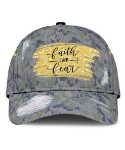 Jesus Faith Over Fear Camo All Over Print Classic Cap