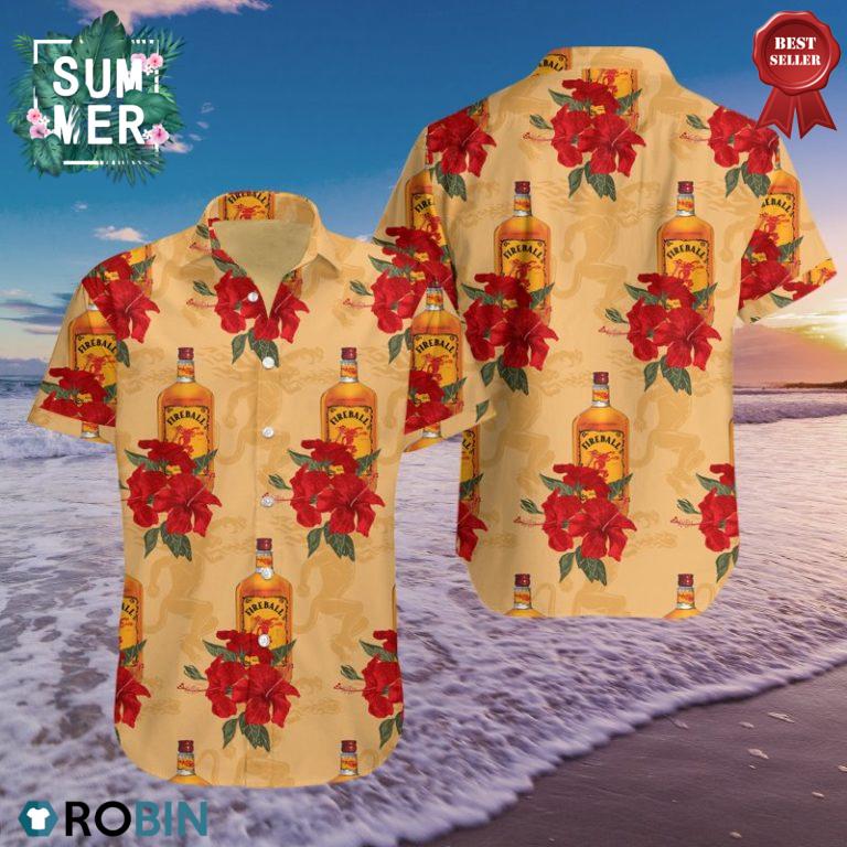 Fireball Aloha Shirt, Hawaiian Shirt