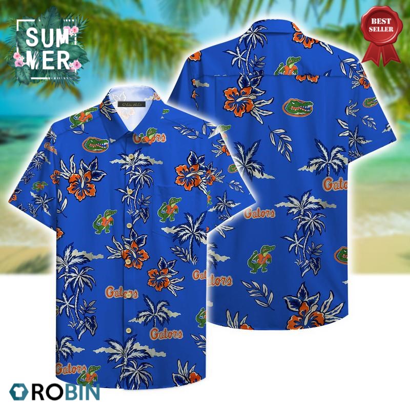 Florida Gators Aloha Tropical Pattern Hawaiian Shirt - RobinPlaceFabrics