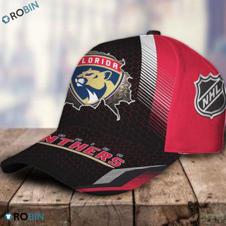NHL Florida Panthers All Over Print Caps RobinPlaceFabrics