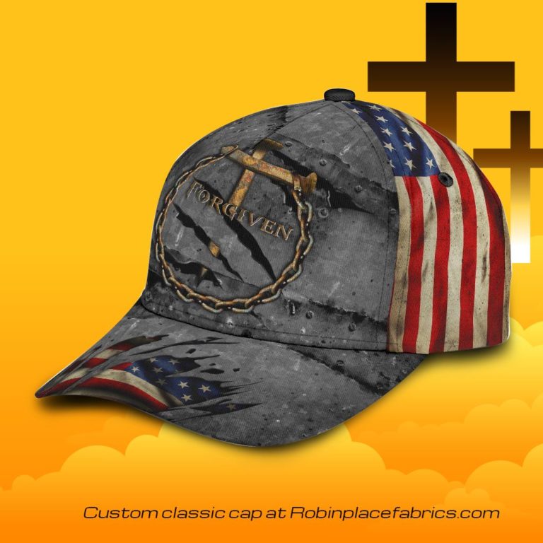 Jesus Forgiven Crack Us Flag Classic Cap