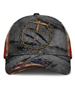 Jesus Forgiven Crack Us Flag Classic Cap