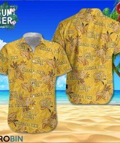 Georgia Tech Yellow Jackets Hawaiian Shirt Georgia Tech Yellow Jackets Hawaiian Shirt