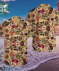 Harley Davidson Tattoo Pattern Aloha Shirt 0410