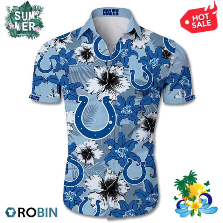 Indianapolis Colts All Over Print Aloha Shirt