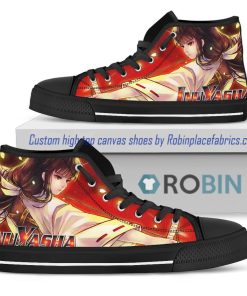 Inuyasha Kikyo Custom Canvas High Top Shoes Inuyasha Kikyo Custom Canvas High Top Shoes