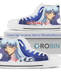 Inuyasha Sesshomaru Canvas High Top Shoes Inuyasha Sesshomaru Canvas High Top Shoes