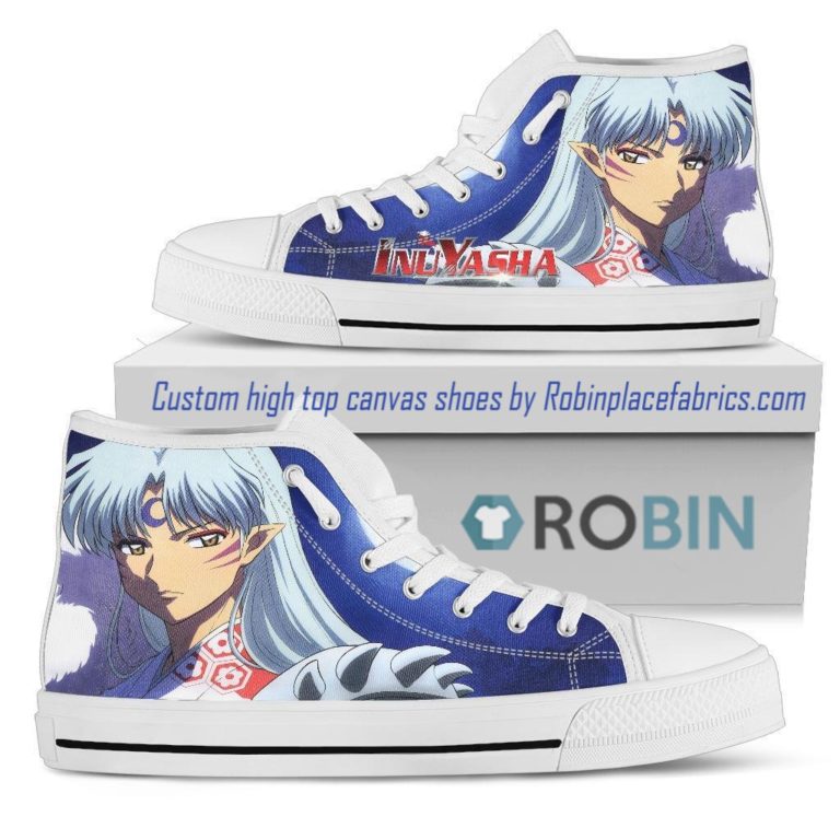 Inuyasha Sesshomaru Canvas High Top Shoes