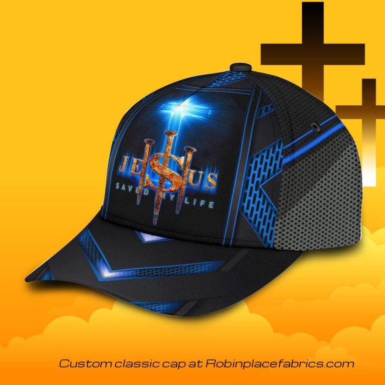 Jesus Cross Blue Saved My Life All Over Print Classic Cap