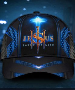Jesus Cross Blue Saved My Life All Over Print Classic Cap