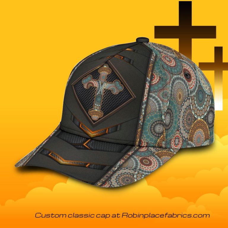Jesus Cross Mandala Classic Cap