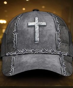 Jesus Is My Savior Silver Metal All Over Print Classic Cap Jesus Is My Savior Silver Metal All Over Print Classic Cap